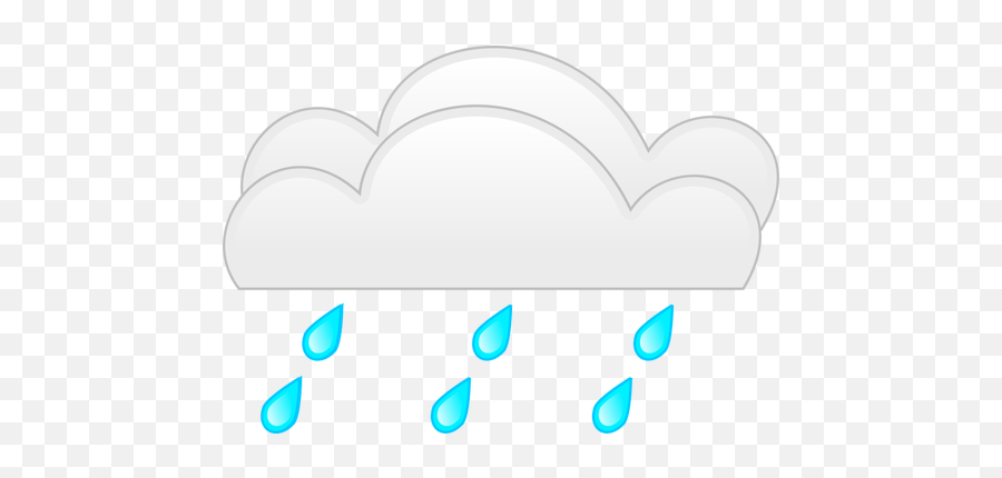 Vector Drawing Of Pastel Colored Overcloud Heavy Rain Sign - Lluvia Simbolo Meteorologico Png,Heavy Rain Icon