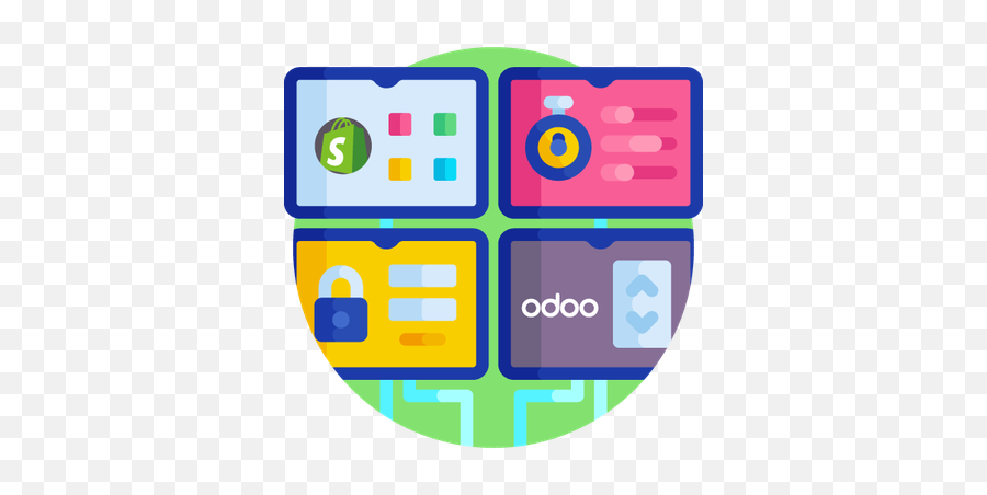 Shopify Integration For Odoo Erp Port Cities Png Change Icon