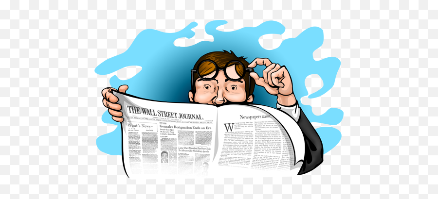 Nerd Man Reading Newspaper News Free Icon - Iconiconscom Png,Icon Newspapers