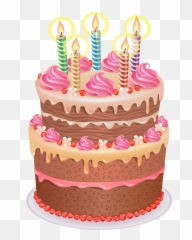 Happy Birthday Graphics Clip Art Png Cake Clipart Transparent Background