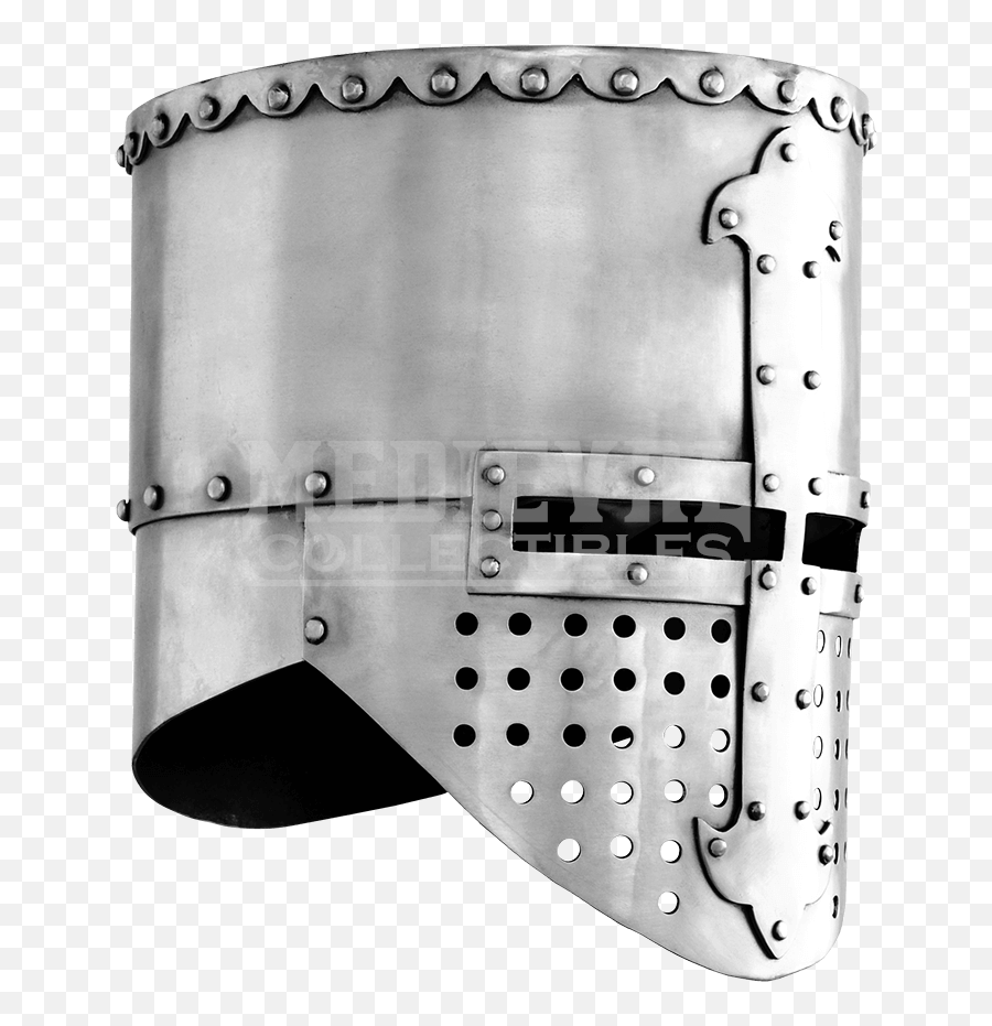 Helmet Medieval Transparent Png Image - Crusader Flat Top Helmet,Medieval Png