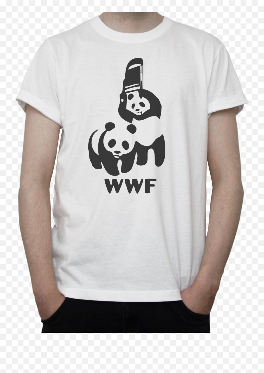 Wwf Funny Logo T Shirt Pandas Wrestling World Wildlife - Camera Funny Photographer T Shirt Photography Png,Marshmallow Man Logo