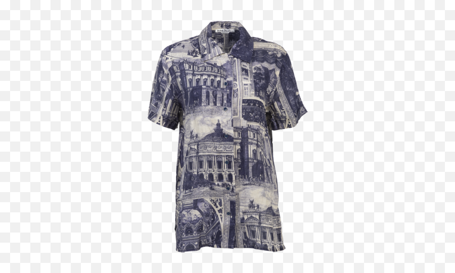 Rent Acne Studios U0027ancient City Printu0027 Hawaiian Shirt For - Polo Shirt Png,Hawaiian Shirt Png