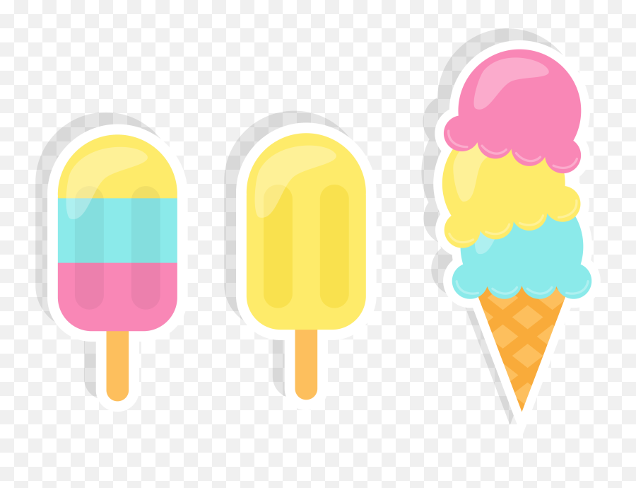 Ice Cream Cone Clipart Png - Ice Cone Drawing Sticker,Gelato Png