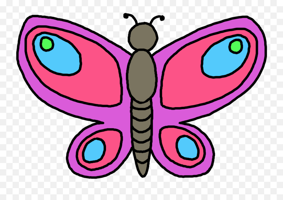 Butterfly Drawing Images Free Download - Clip Art Of Butterfly Png,Png Clip Art