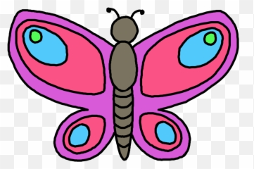 Butterfly Drawing Images Free Download - Clip Art Of Butterfly Png,Png Clip Art