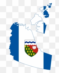 Canadian Flag Png - File Flag Map Of The Northwest Northwest Territories Png,Canada Flag Transparent