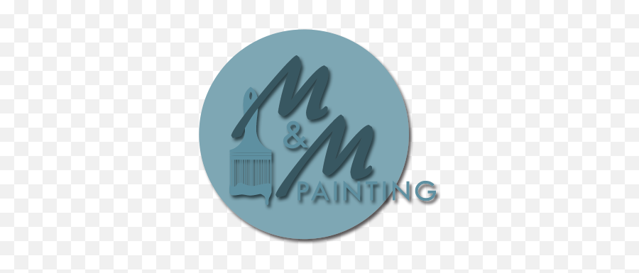 Cropped - Mmpaintinglogopng U2013 Mu0026m Painting Of Greensburg Calligraphy,Painted Circle Png