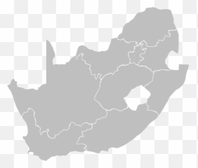 South Africa Map Transparent Png - Provinces South Africa Outline,Africa Map Png