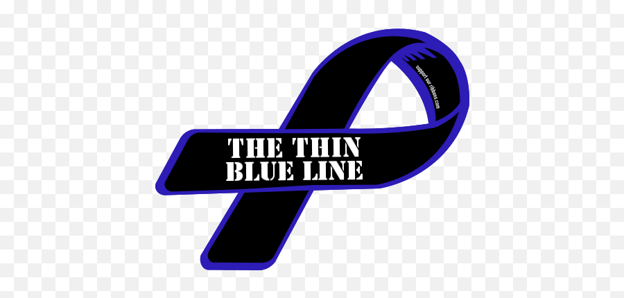 Thin Blue Line Ribbon Png - Fud,Thin Blue Line Png