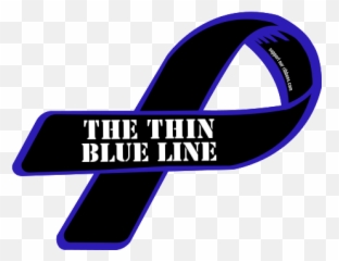 Thin Blue Line Ribbon Png - Fud