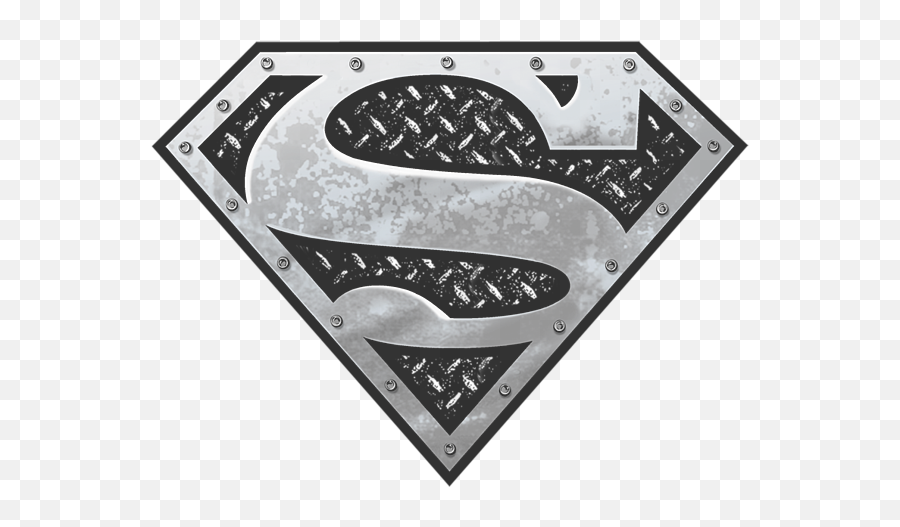 Superman - Super Metallic Shield Menu0027s Tshirt Athletic Fit Superman Super Metallic Shield Png,Superman Logo Black And White