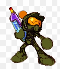 Konami Ar Twitter U201clocks And Loaded We See Master Chief - Halo Cartoon png
