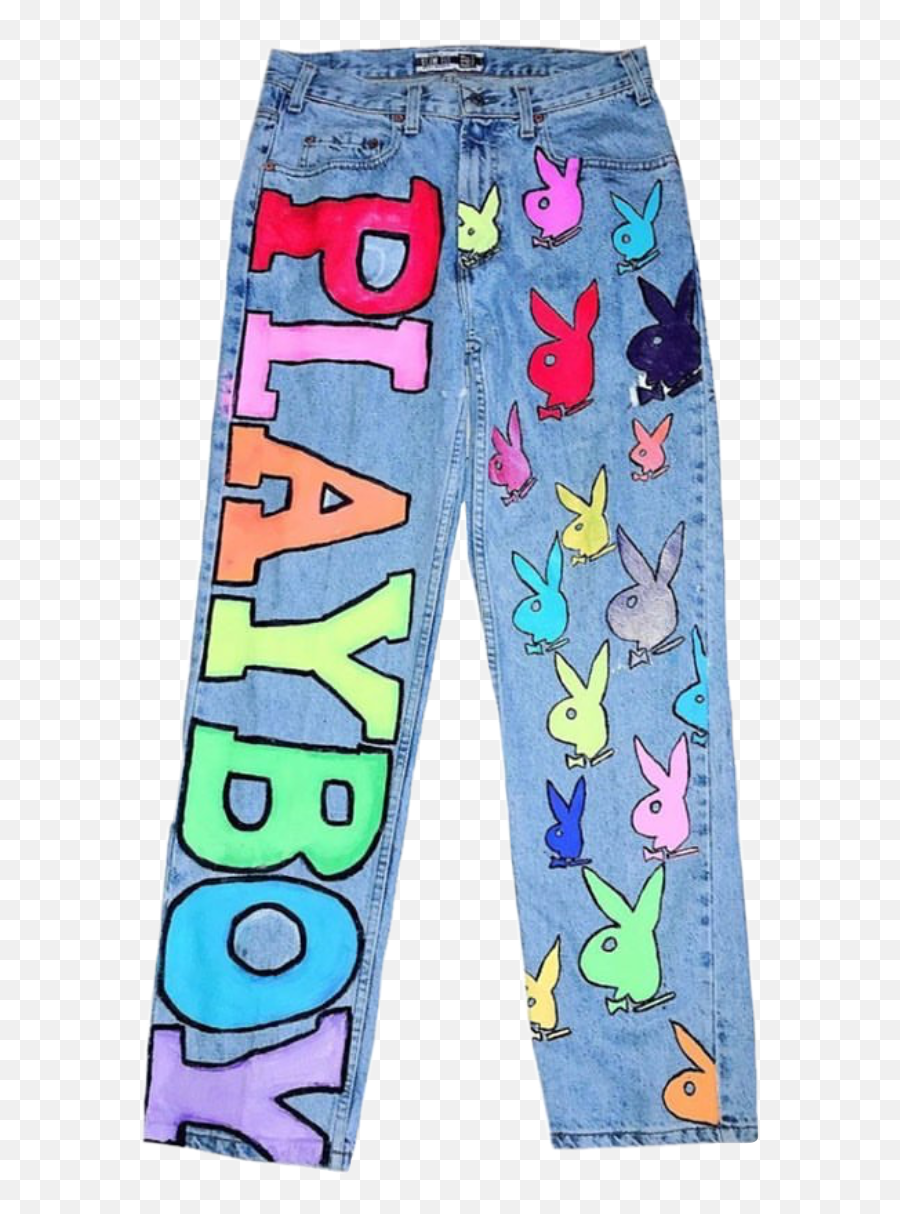 Playboy Trousers Jeans Png Sticker By U2022u2022 - 2000s Aesthetic Clothes Png,Playboy Png