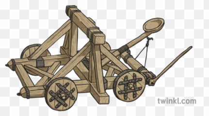 Catapult Illustration - Wood Png,Catapult Png