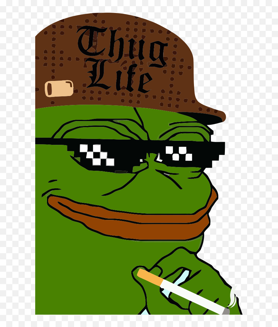 Pepe Thug Life Ironpatches - Quarantine And Chill Meme Png,Pepe Png