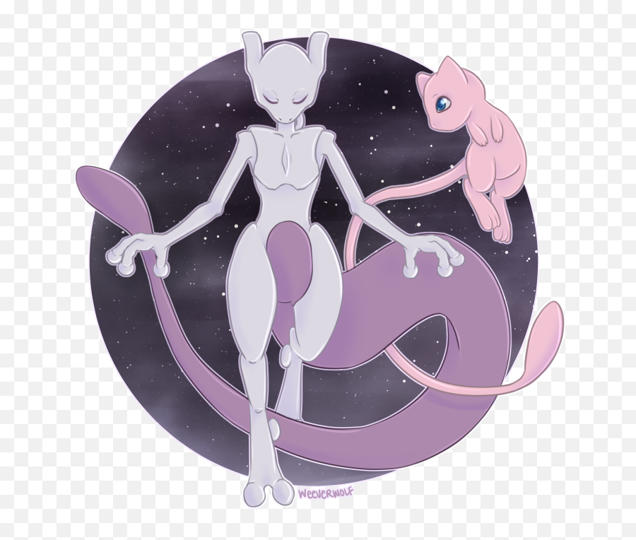 Mewtwo - Mew And Mewtwo Png,Mew Png