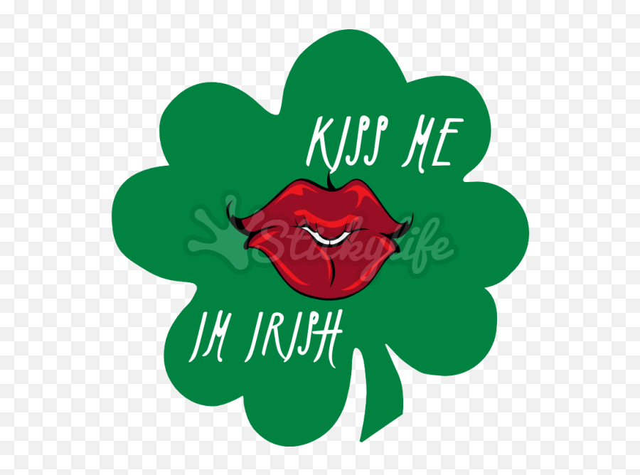 Kiss Me Im Irish Decal - Illustration Png,Irish Png