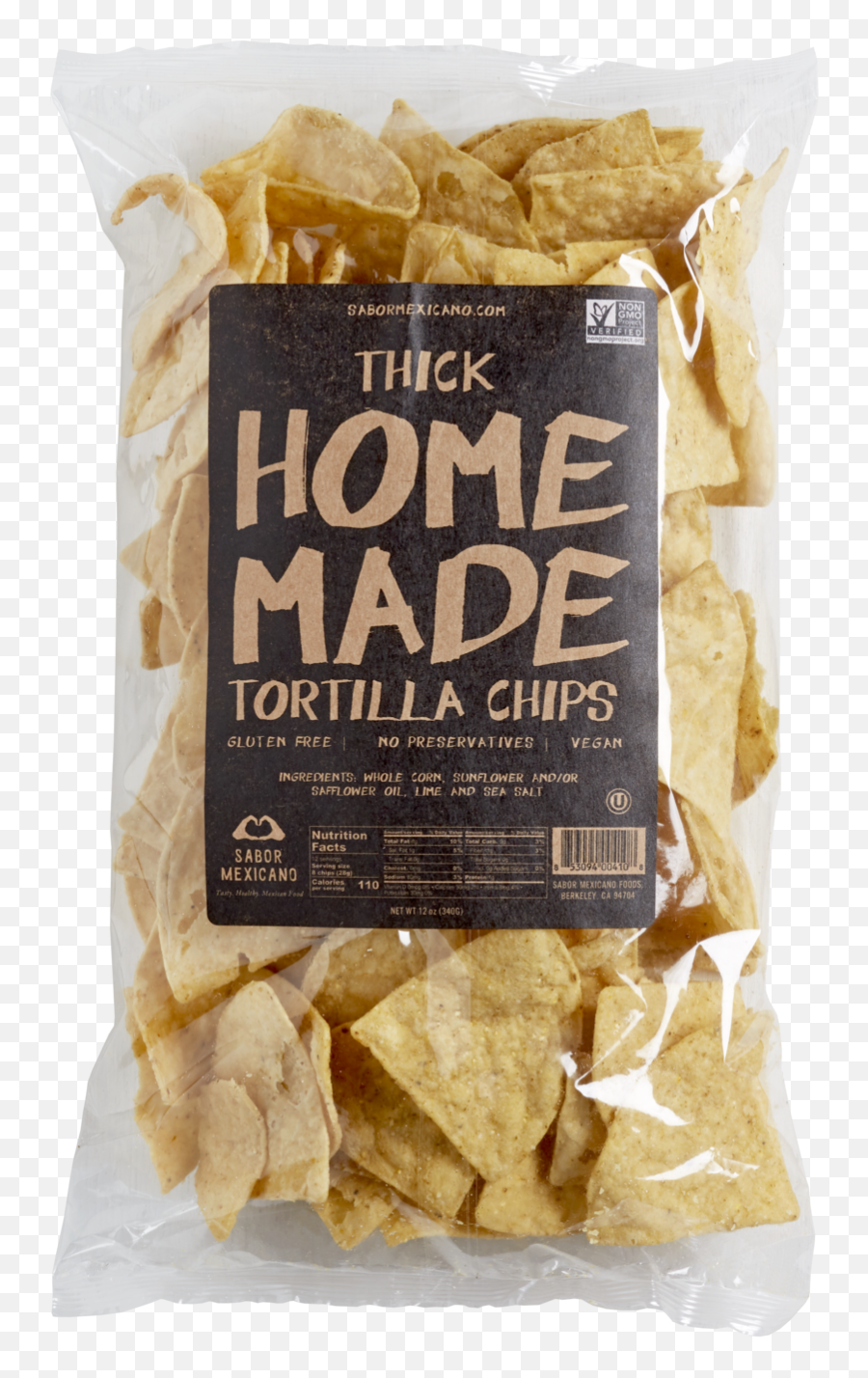 12 Oz Home Made Thick Tortilla Chips Png Bag Of