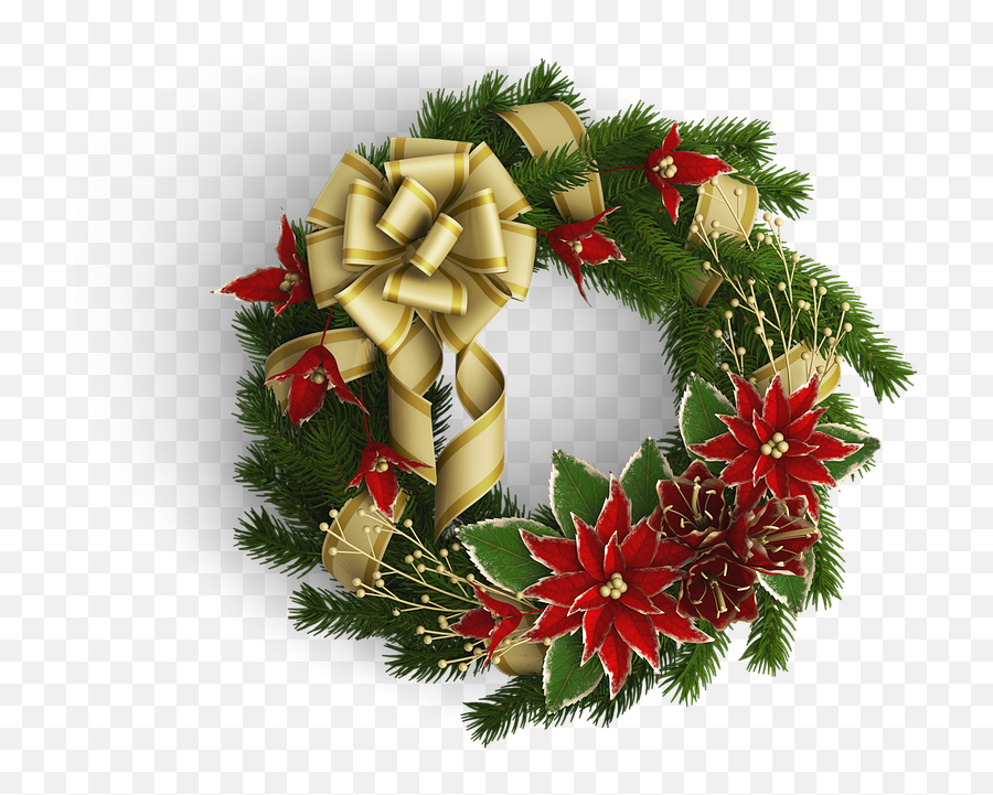 Download Christmas Long Wreath Hd Png - Christmas Wreath,Christmas Wreath Png
