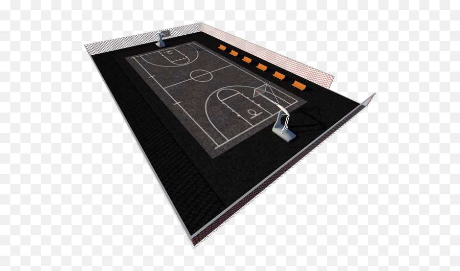 Additional Graphics Contribution To The Game Lin City - Cancha De Basquet 3d Png,Basketball Court Png