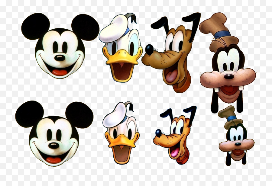 Mickey Mouse Face Png Image With No - Mickey Mouse Headshots Beginning Of Cartoons,Mickey Mouse Face Png