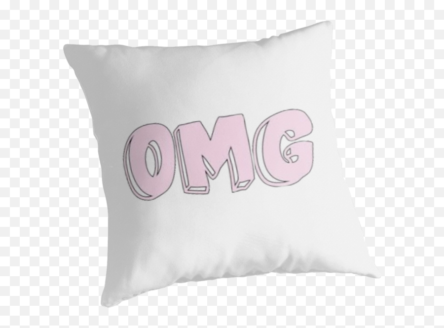 Omg Tumblr Transparent Throw Pillow - Cushion Png,Pillow Transparent Background