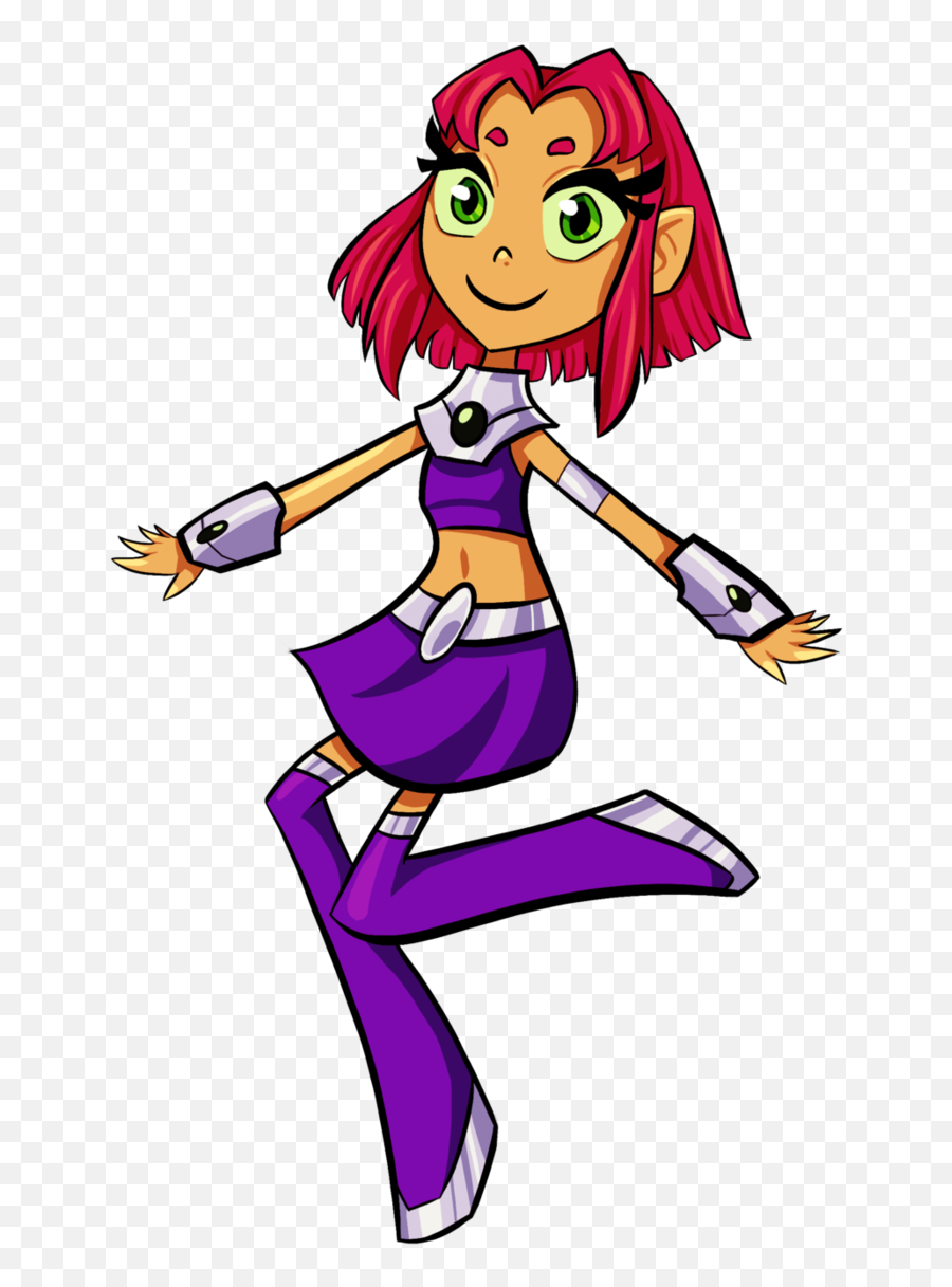 Nice Teen Titans Drawing Free Image - Teen Titans Starfire Draw Png,Starfire Png