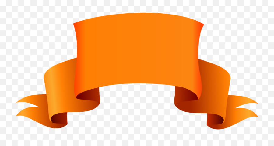 Orange Banner Png Picture Free Download - Png Shape For Photoshop,Banner Shape Png