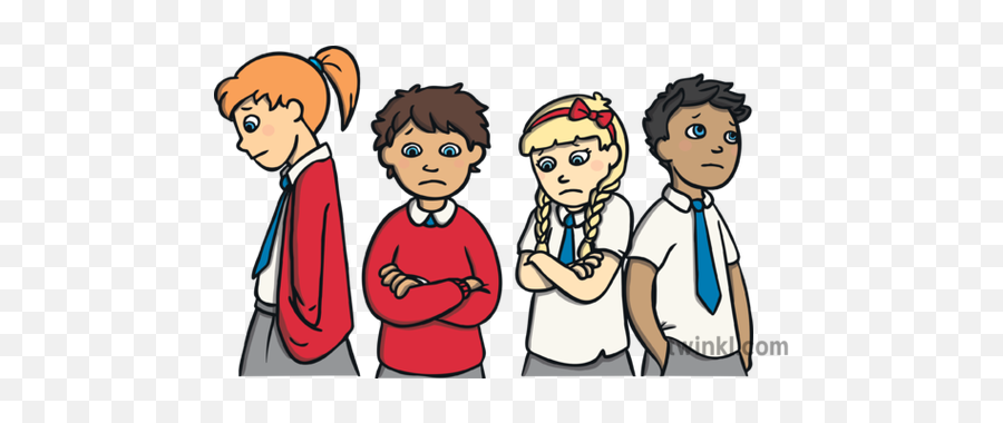 Sad Children With Blue Eyes School Uniform Child Sen - Children Sad Png,School Kids Png