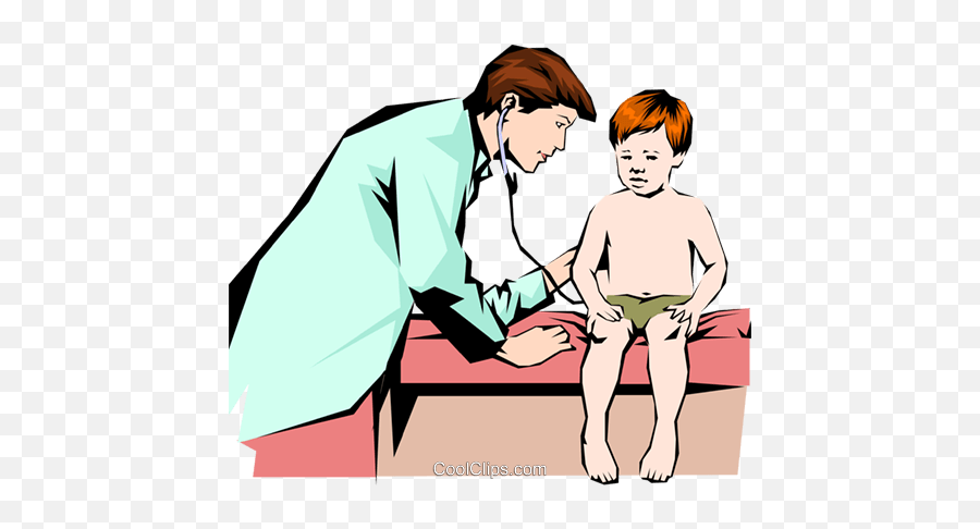 Download Doctor With Child Patient Royalty Free Vector Clip - Child And Doctor Clipart Png,Patient Png