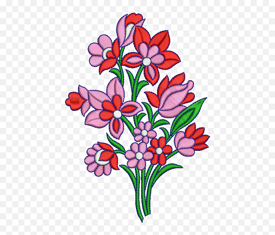 Png To Dst - Floral,Embroidery Png