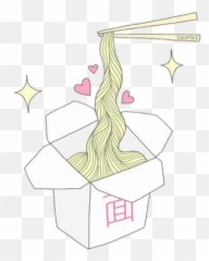Chinese Food Pink Girls Kawaii Cute - Oyster Pail png