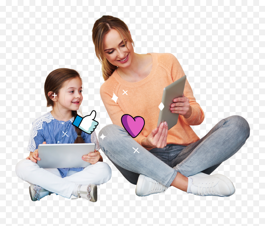 Snapchat A Guide For Parents - Kids Talking To Mother Png,Mom And Child Icon