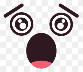 Transparent Png Svg Vector File - Scared Face