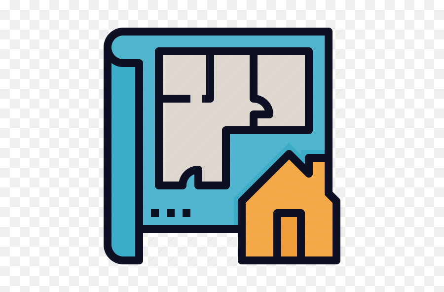 Estate Floor House Plan Real Icon - Floor Plan Icon Color Png,Filetype:html Icon Floor