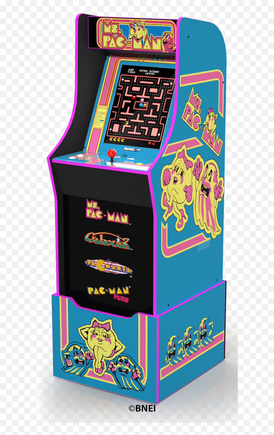 Ms Pacman Arcade Machine With Riser Arcade1up - Walmartcom Ms Pac Man Arcade1up Png,Pacman Icon Google Maps