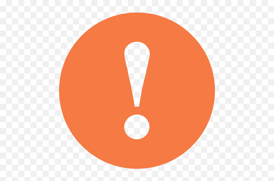 Attention - Orange Attention Icon Png,Orange Icon Png