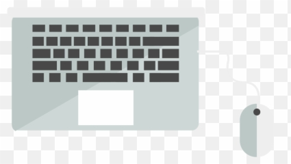 Flat Design Desk - Illustration Picture Of Computers png
