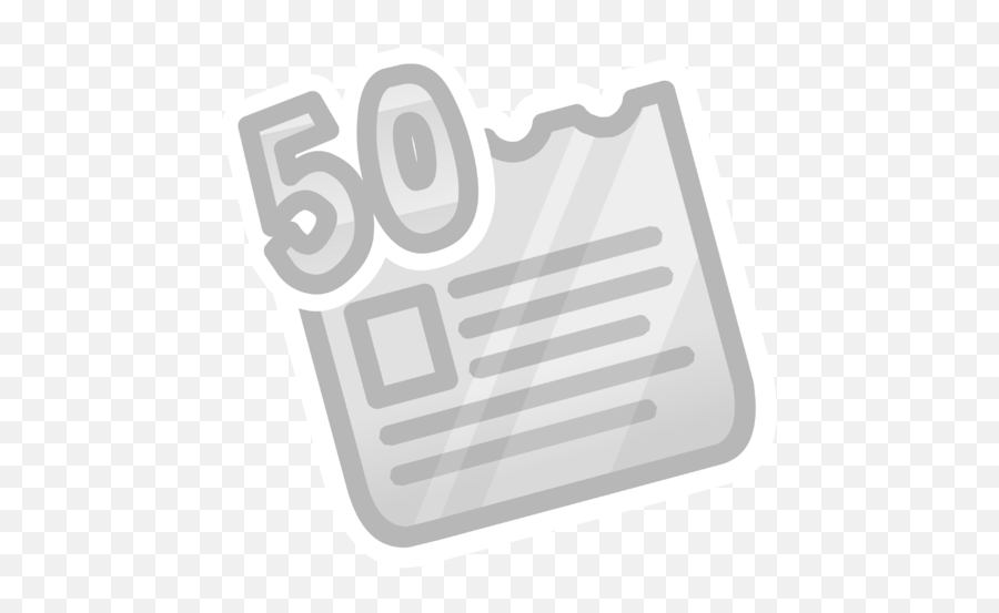 Download Hd 50th Paper Pin - Newspaper Transparent Png Image Sign,Newspaper Transparent