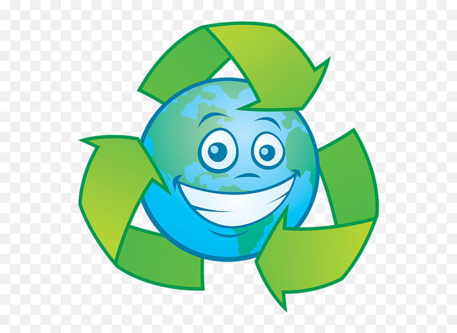 Planet Earth Recycle Cartoon Character T - Shirt For Sale By Logo Del Reciclaje Animado Png,Cartoon Icon Images