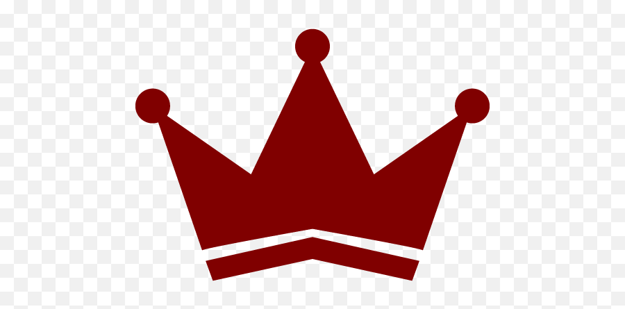 Maroon Crown 3 Icon - Free Maroon Crown Icons Red Crown Png,King Crown Logo Icon