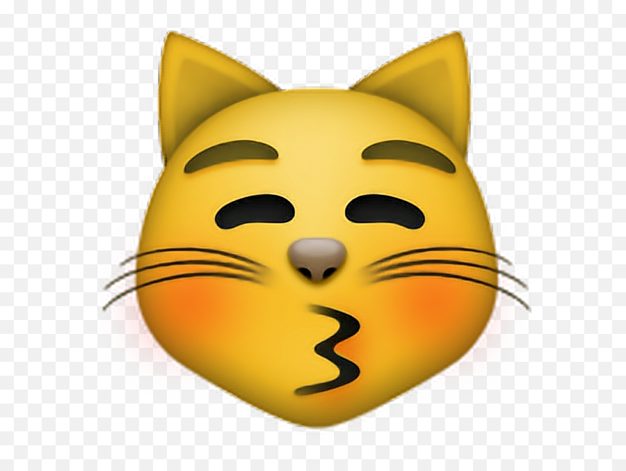 Gato Cat Emoji Emojisticker Sonrojado Clipart Free - Kissing Weary Cat Face Emoji Png,Pete The Cat Png