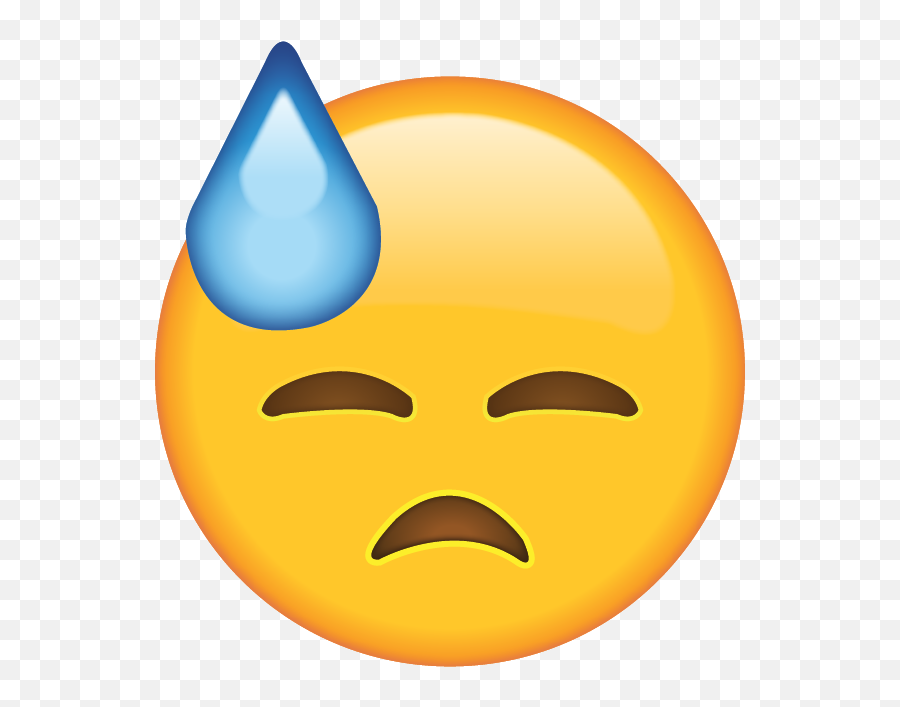 Download Face With Cold Sweat Emoji - Cold Sweat Emoji Png,Sick Emoji Png