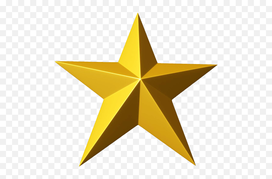 Hollywood Clipart Golden Star Picture - 3d Star Logo Png,Hollywood Star Png