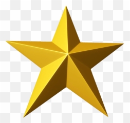 Hollywood Clipart Golden Star Picture - 3d Star Logo Png,Hollywood Star Png