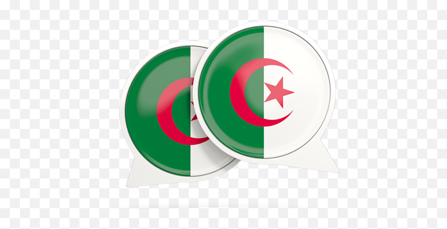 Round Chat Icon Illustration Of Flag Algeria - Algerie Png,Green Chat Icon