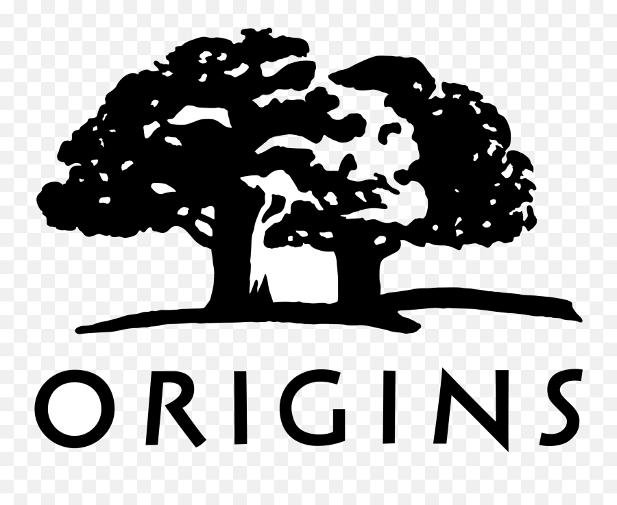 Fileorigins Logopng - Wikimedia Commons Origins Skin Care,Black Tree Logo