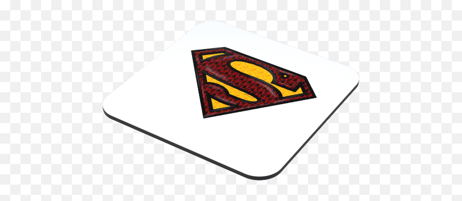 Superman Hand Art Coaster - Just Stickers Aquaman Png,Superman Logo With A