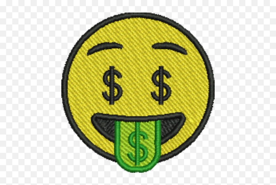 Emoji Money Tongue Iron - On Patch Emoji Money Png,Tongue Emoji Png